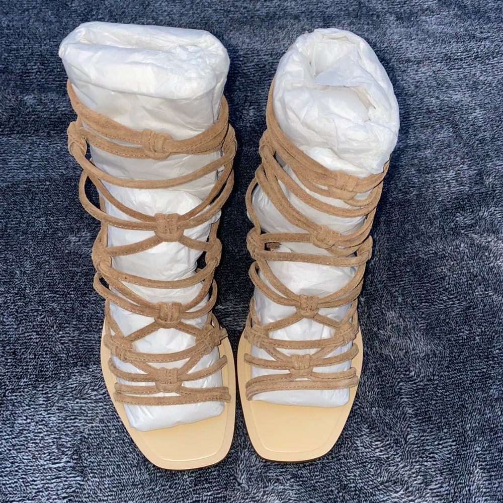 New Rag & Bone Camille Suede Sandals Size 6.5 - Picture 3 of 14